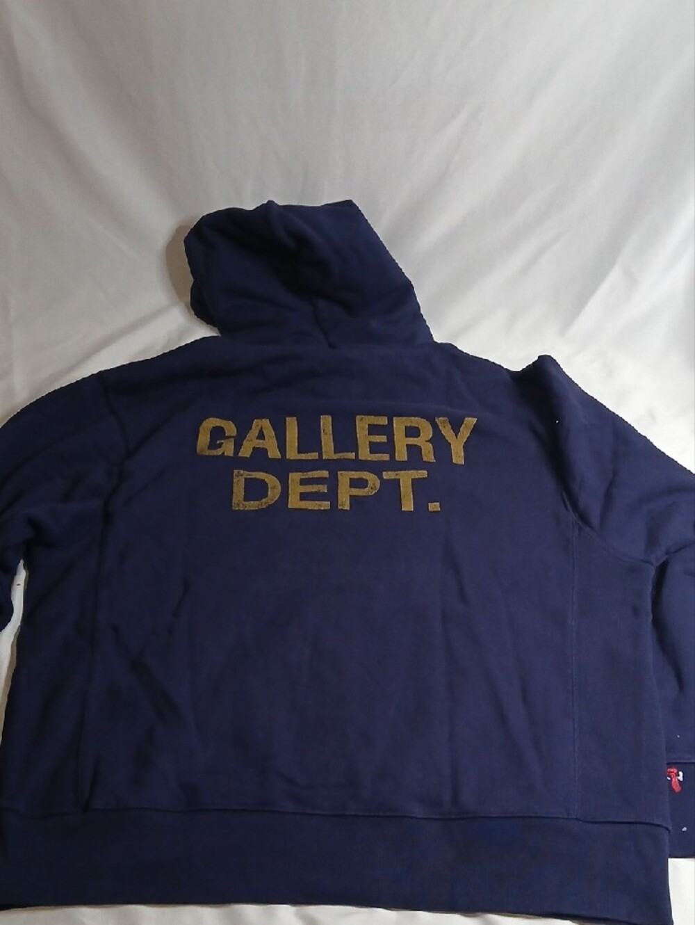 Gallery Dept Men’s Navy Blue Paint-Splatter Hoodie - Picture 5 of 5